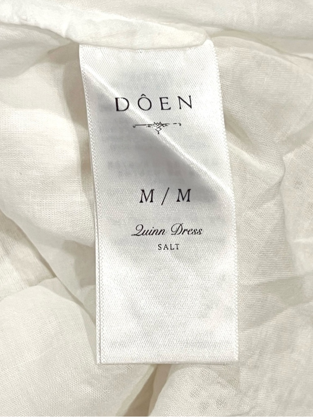 DÔEN Quinn Eyelet Dress Salt White Cotton Romantic Prairie NEW NWT - Picture 8 of 9
